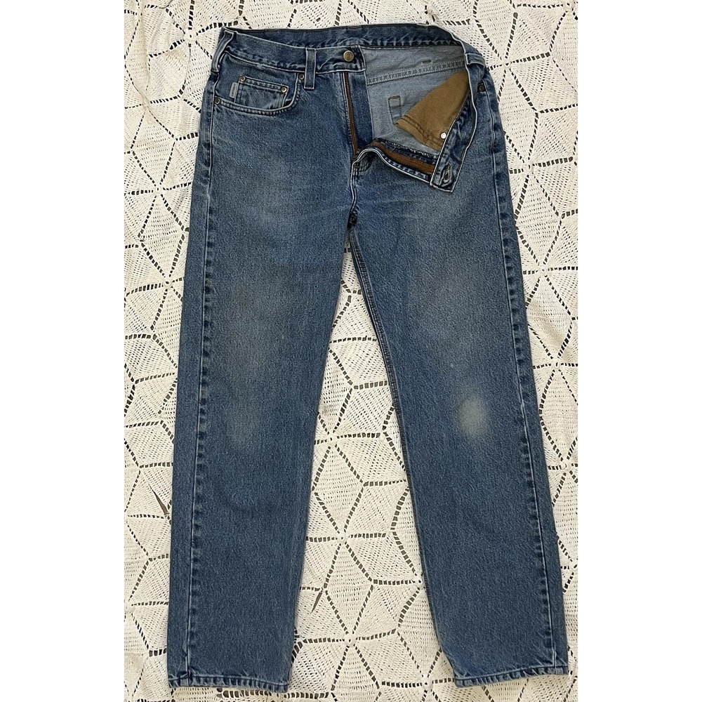 Carhartt Workwear Jeans 33x32 Straight Leg Utility Carpenter 100% Cotton Y2K Era